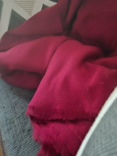Customer photo review of Burgundy Ultra Soft Faux Cashmere