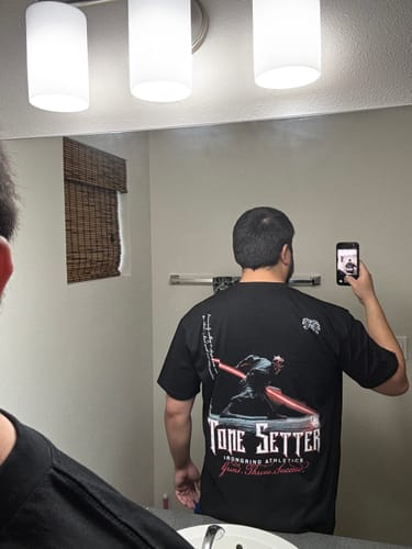 Customer photo review of [Limited Edition] 'SW: Maul' Heavyweight T-Shirt
