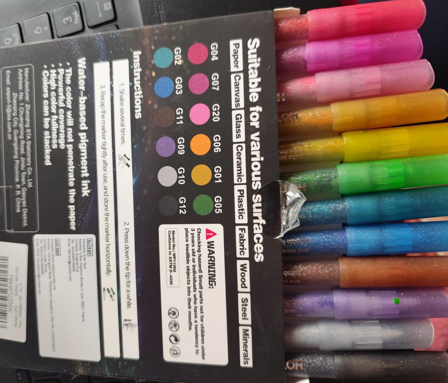 Customer photo review of 5-Pack Super Gold Markers | Ultra-fine 0.7mm tip