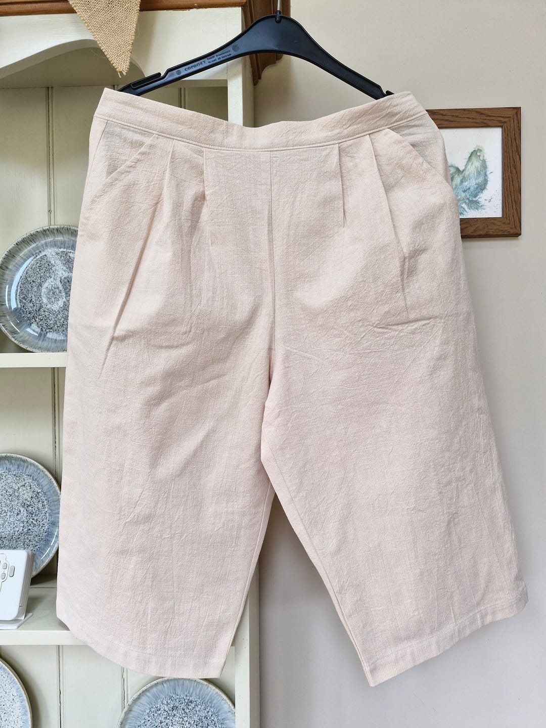 Customer photo review of Linen Feel 100% Cotton Fabric