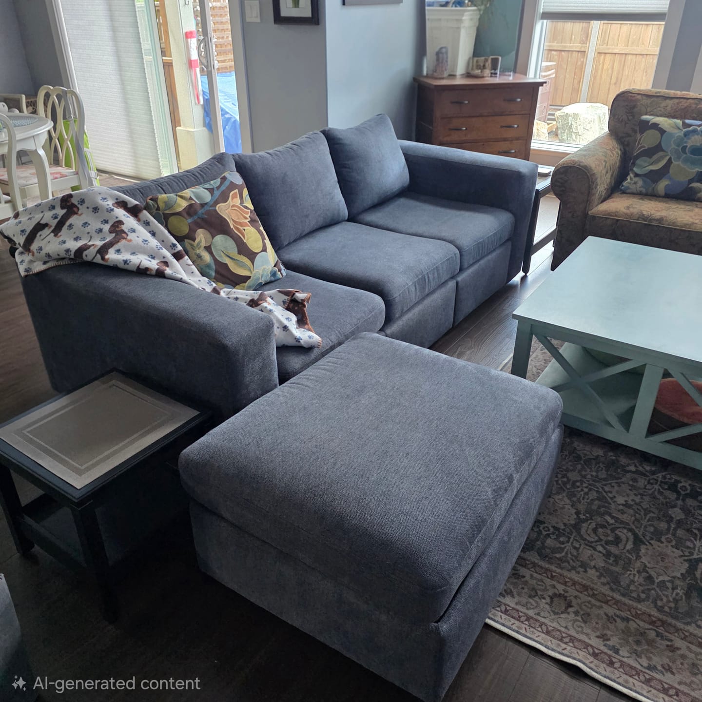 Customer photo review of Elite Comfort Sectional