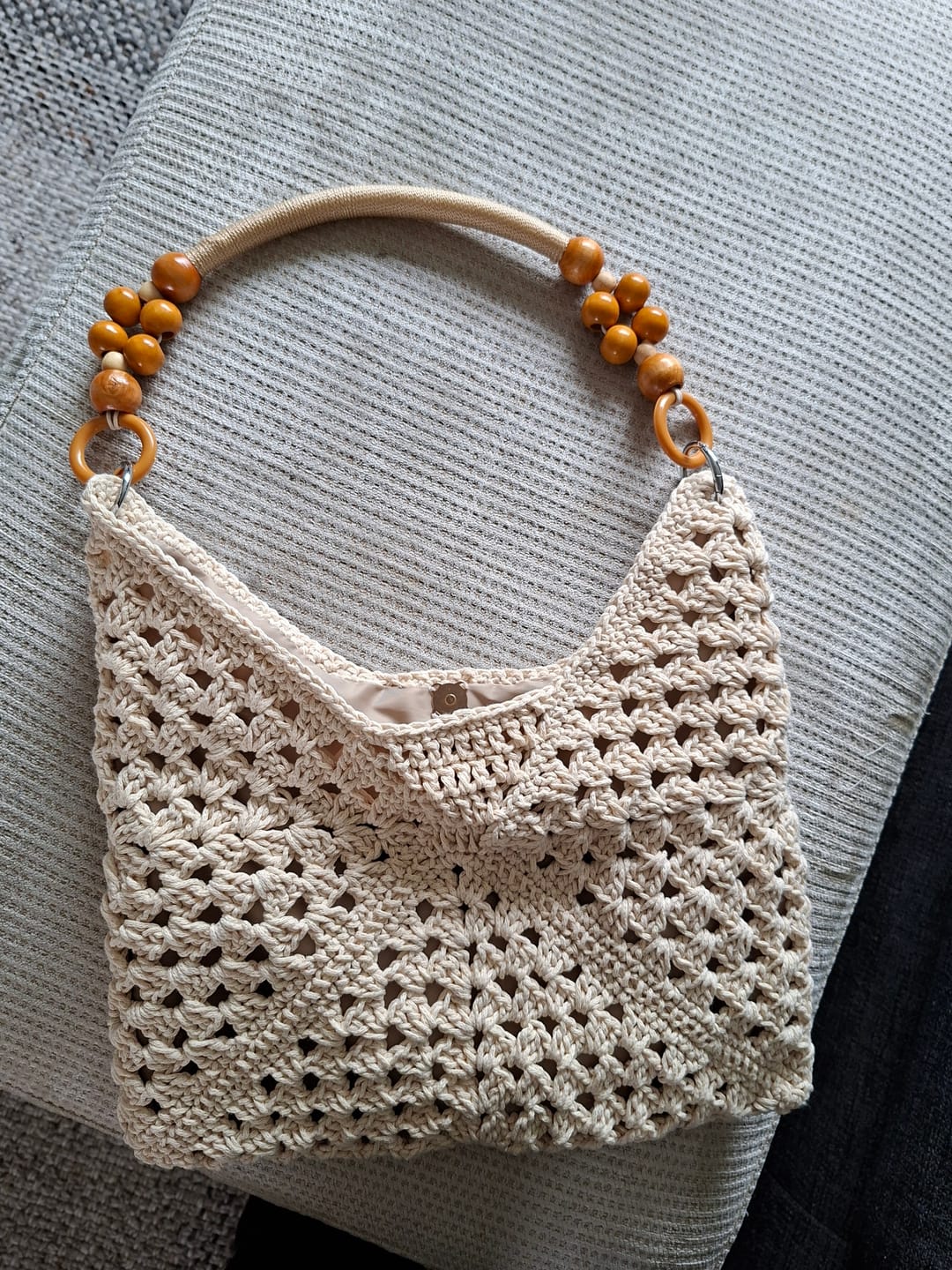 Customer photo review of CrochetPark™ Sunny Holiday shoulder bag crochet kit
