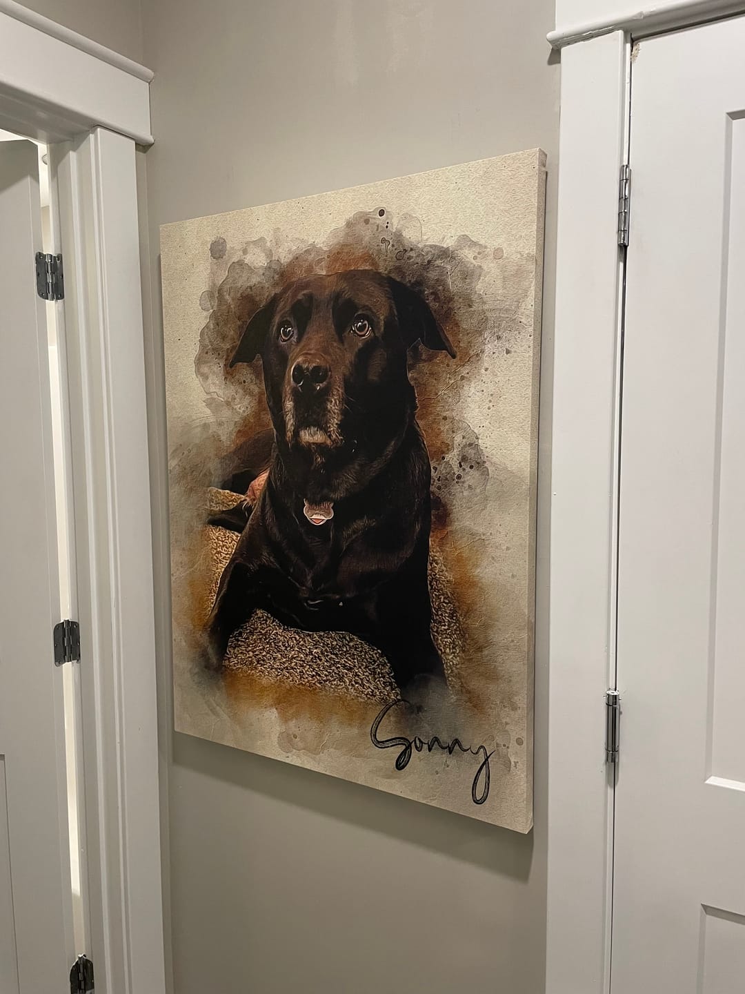 Customer photo review of Personalized Pet portrait