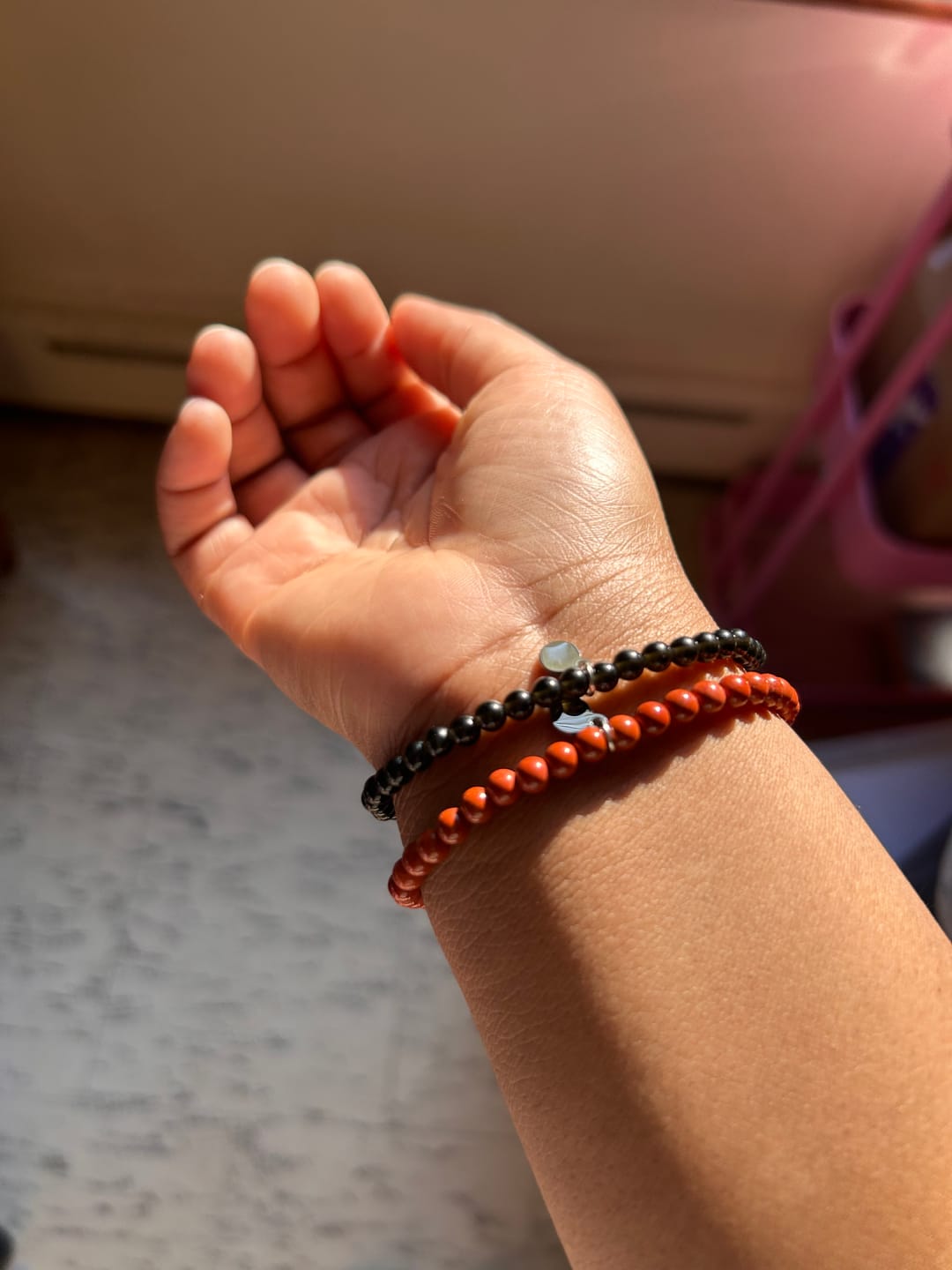 Customer photo review of Garnet Bracelet Mini