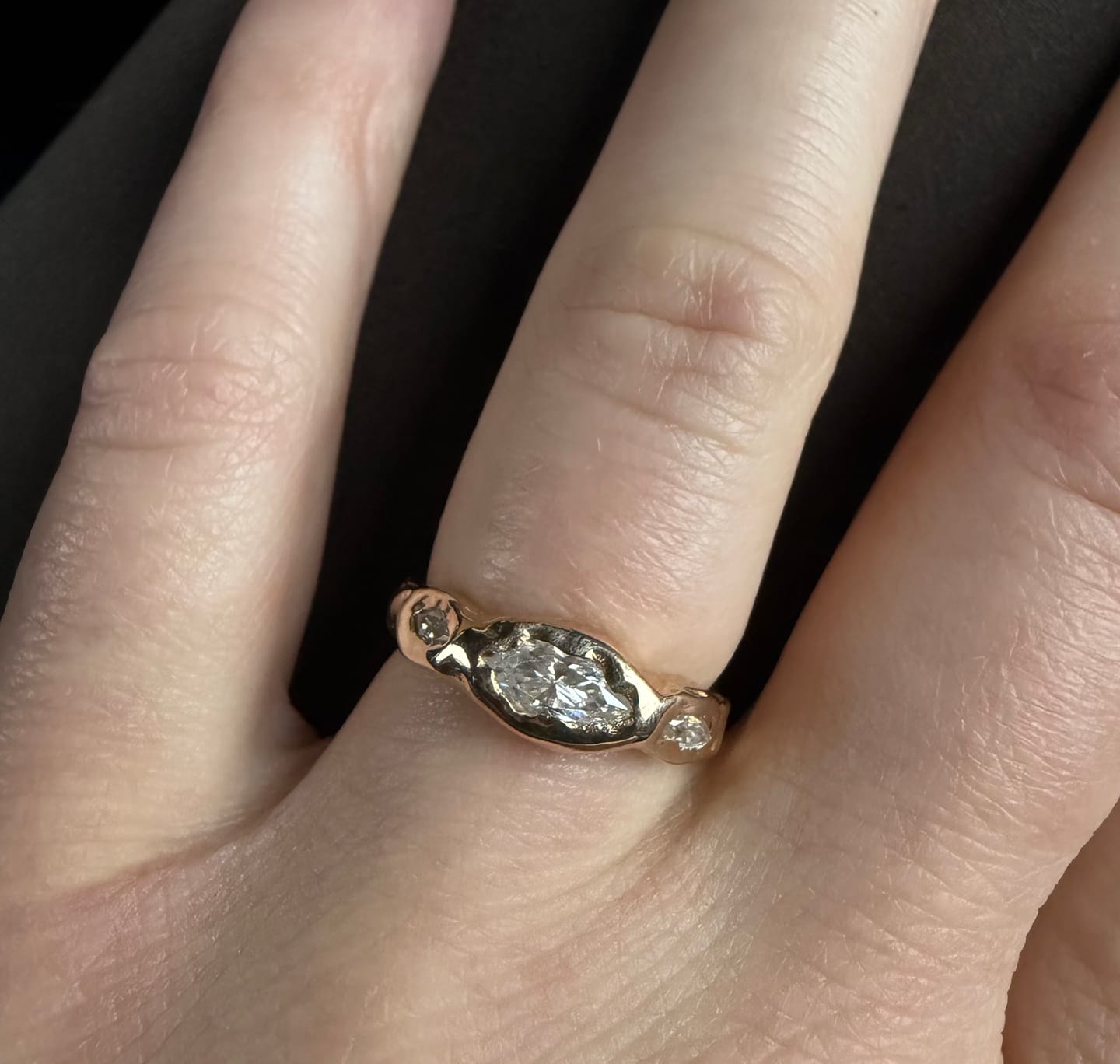 Customer photo review of Et Moi wedding band