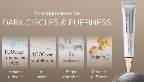 Customer photo review of Tranexamic Acid+ Glutathion Eye Cream