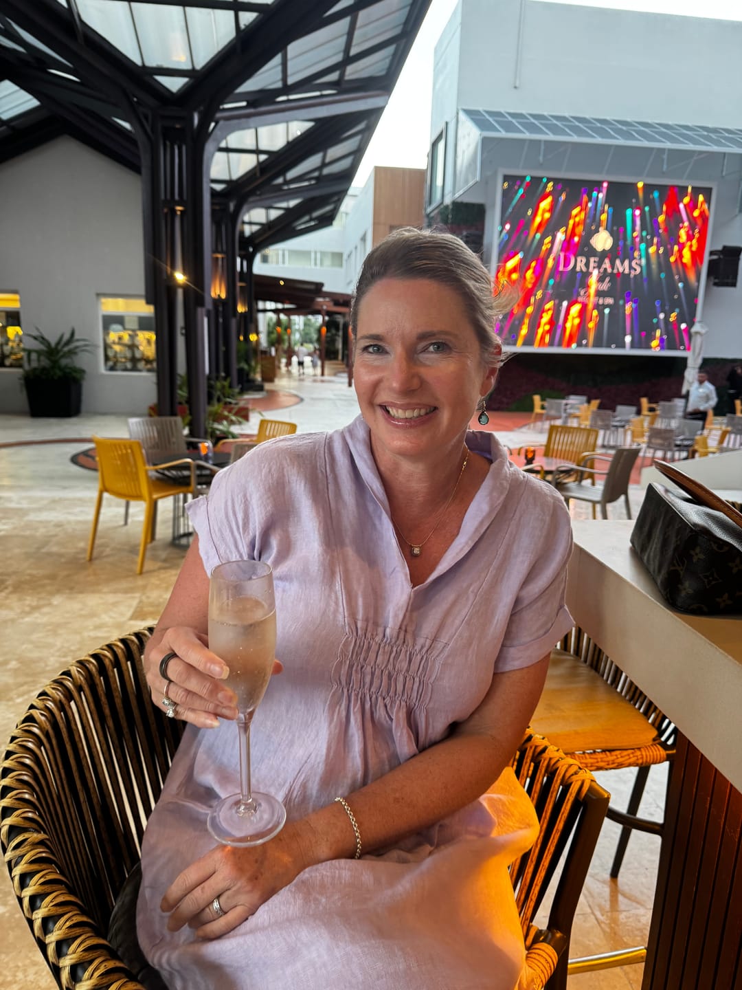 Customer photo review of Meo Linen Pocket Dress (Lavender)