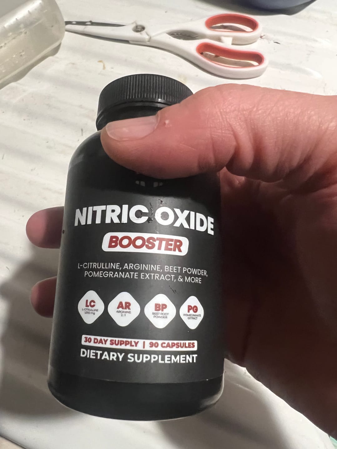 Customer photo review of Damn Good Nitric Oxide – Full Throttle Blood Flow Booster