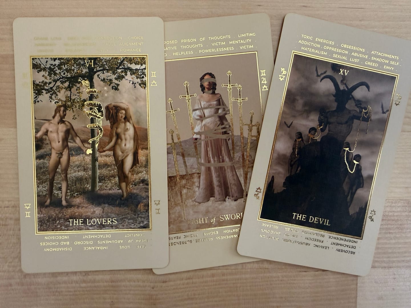 Customer photo review of Lucid Dreams Beginners Tarot • With Keywords™ {EDITION 4}