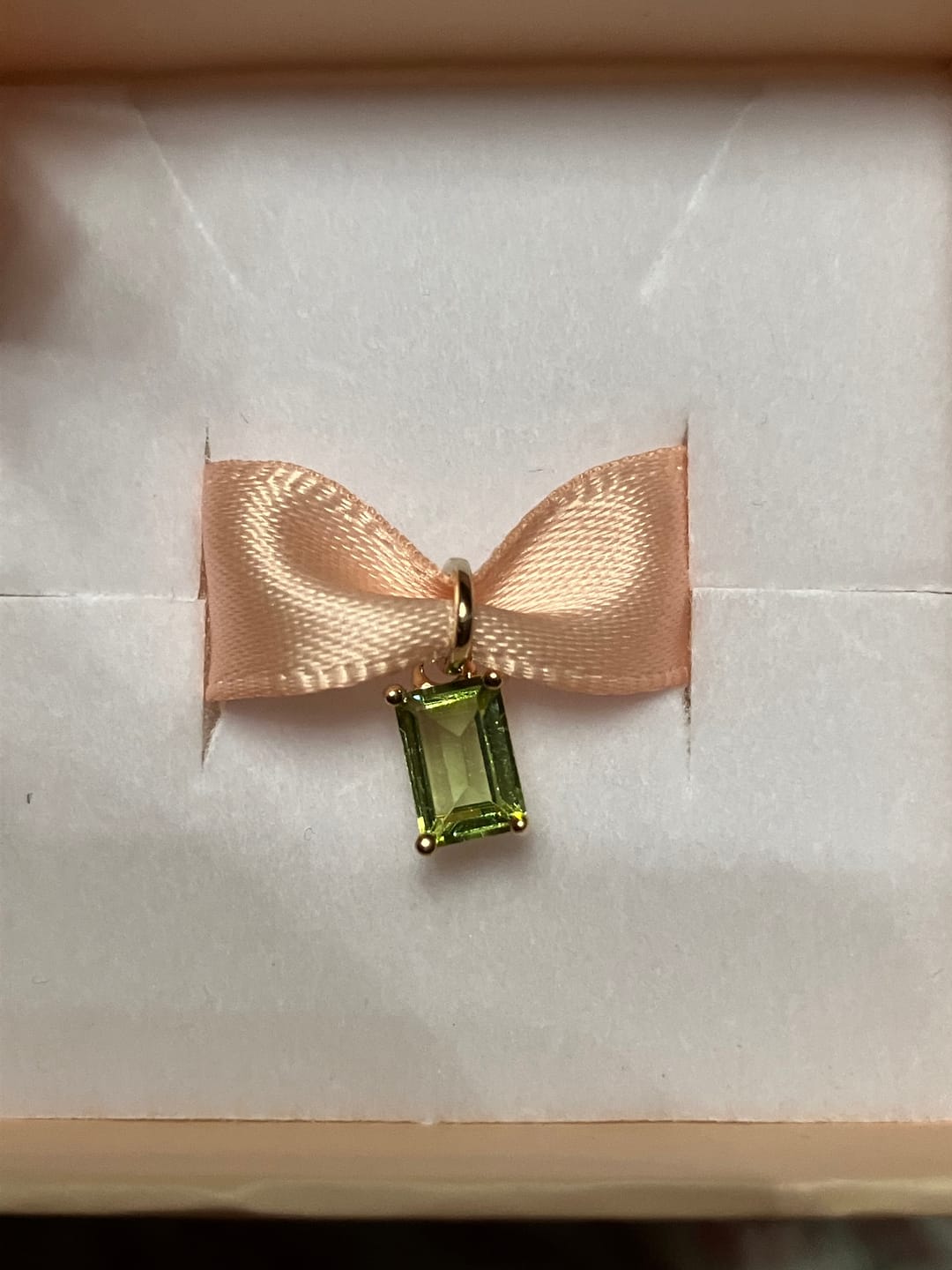 Customer photo review of 14k Gold Birthstone Charm