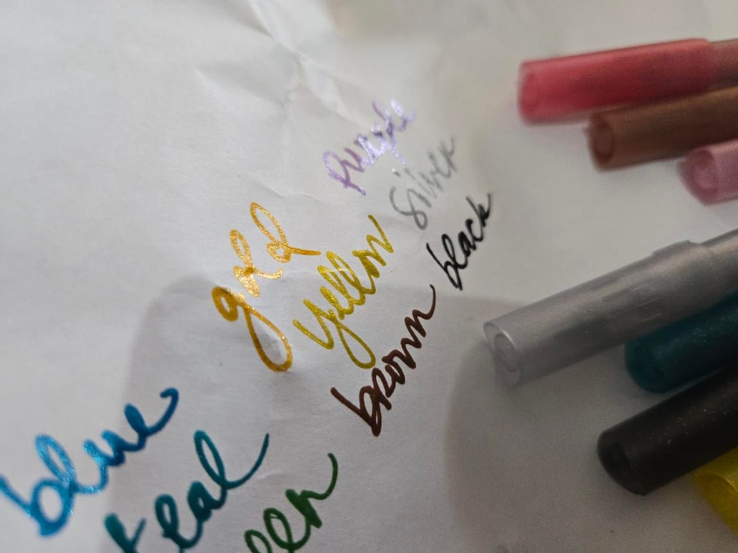 Customer photo review of 5-Pack Super Gold Markers | Ultra-fine 0.7mm tip
