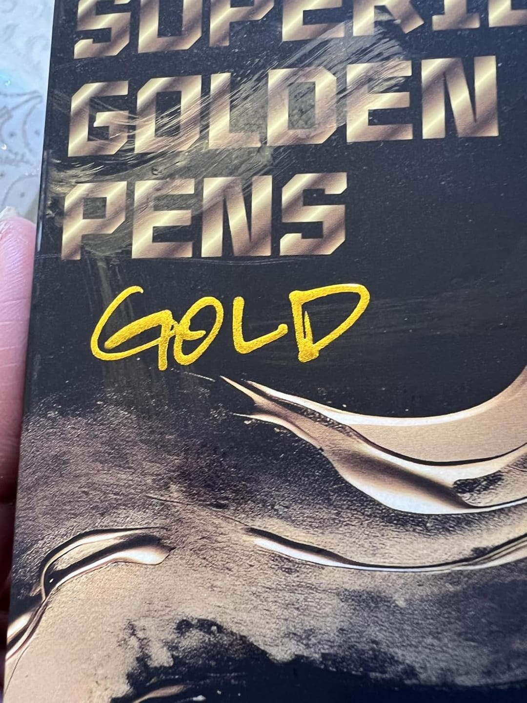 Customer photo review of 5-Pack Super Gold Markers | Ultra-fine 0.7mm tip