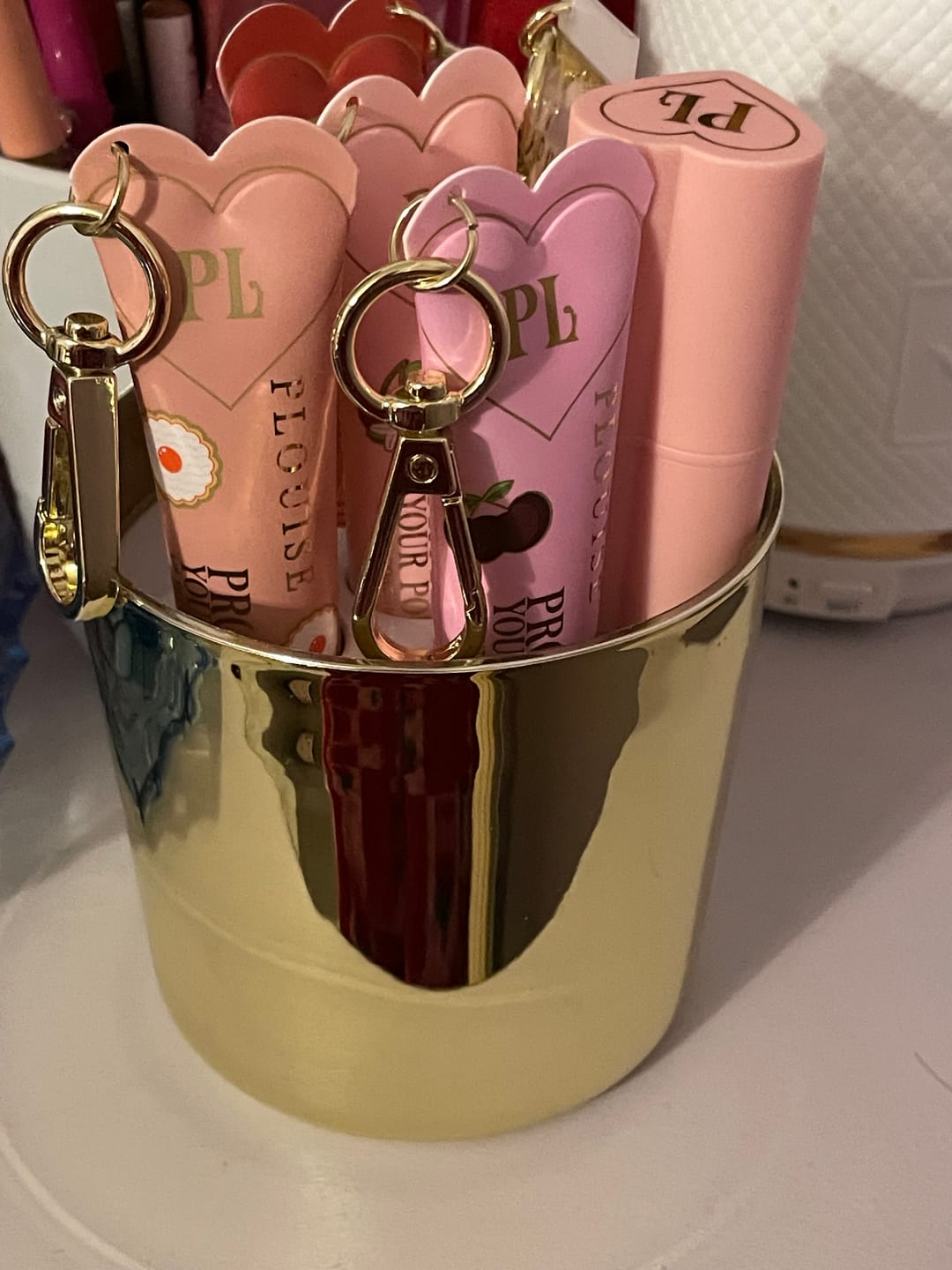 Customer photo review of Protect Your Pout Lip Conditioner XL Gift Set