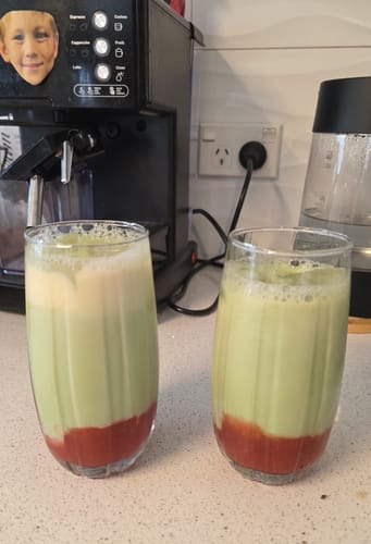 Customer photo review of Strawberry Matcha Latte