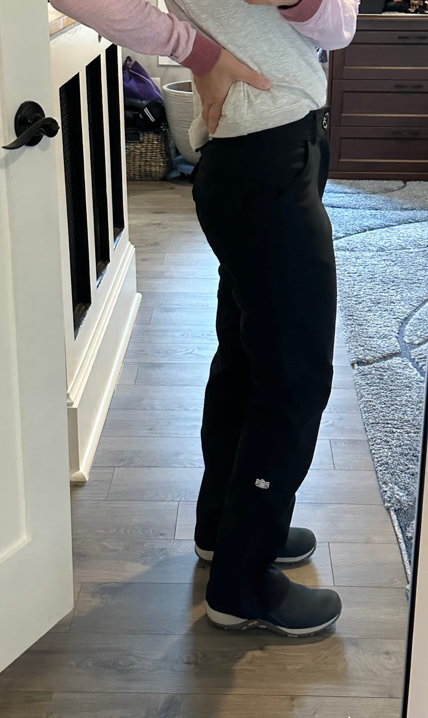 Customer photo review of Women's Fleece Lined High Rise Sitka Winter Pants