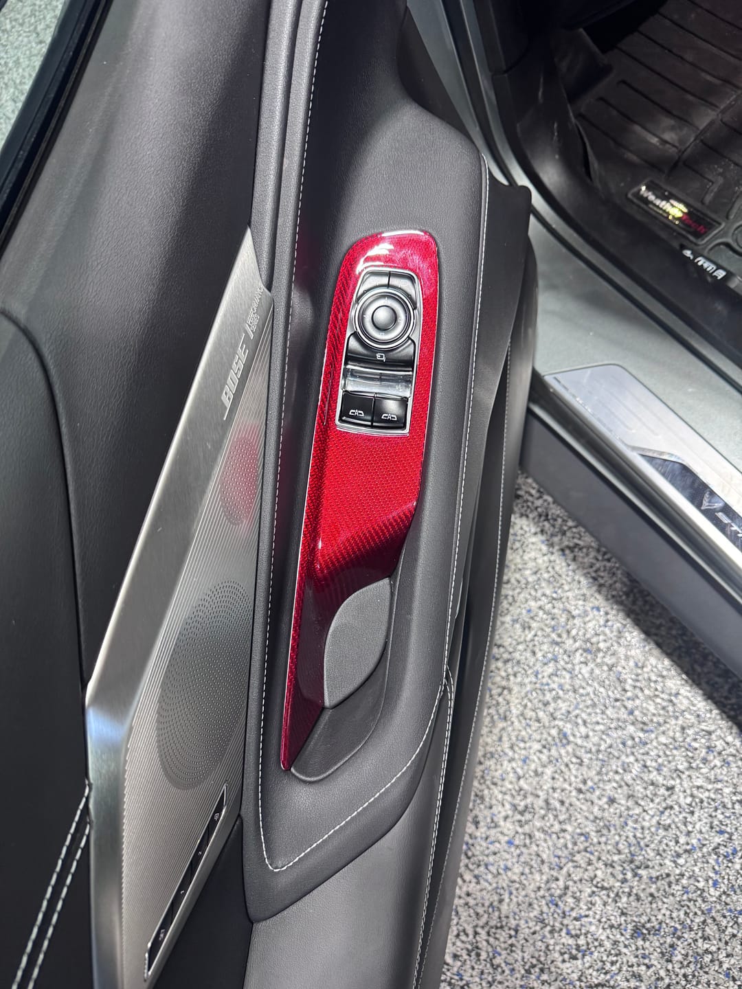 Customer photo review of C8 Corvette Real Carbon Fiber Window Switch Trim Covers | Interior Overlay (2020–2026)