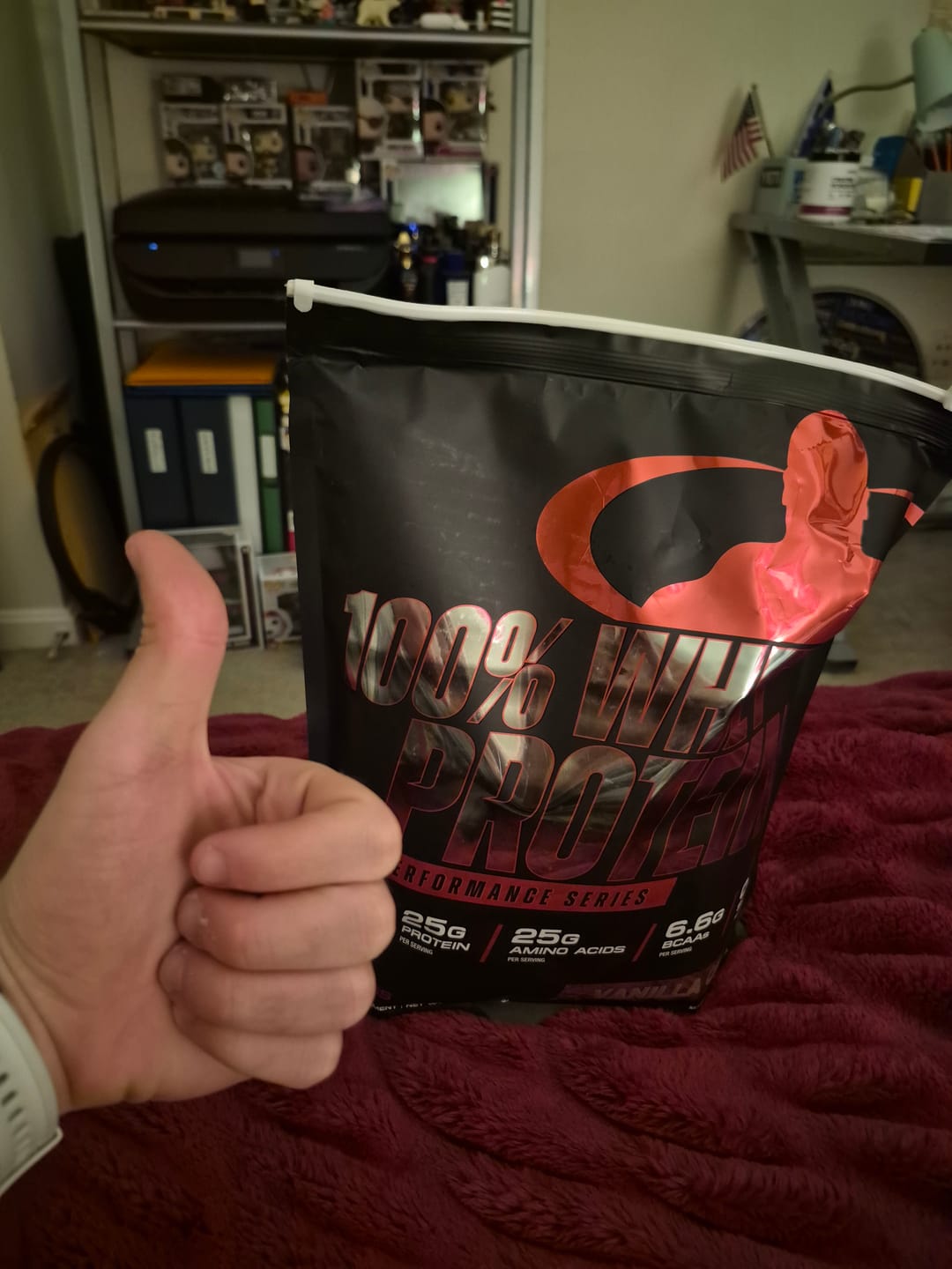 Customer photo review of 100% Whey Protein & 100% Creatine