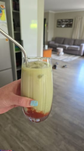 Customer photo review of Vanilla Matcha Latte