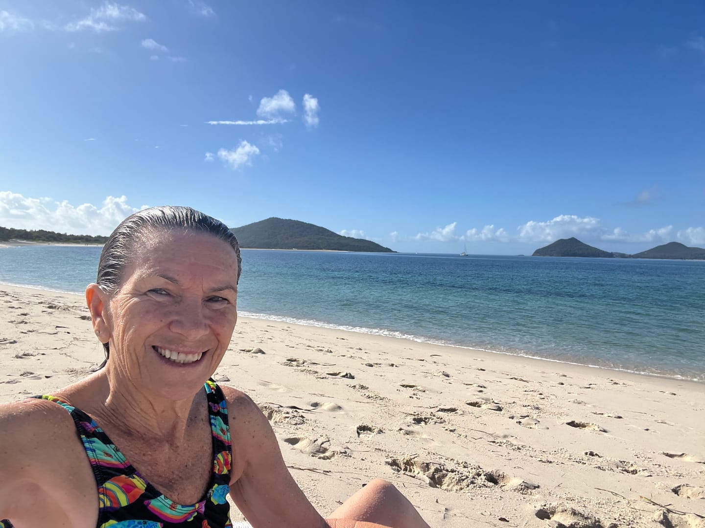 Customer photo review of Neon Fish Women's One Piece Sleeveless Swimmers