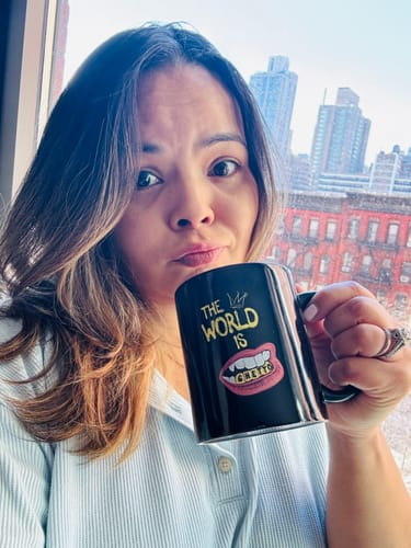 Customer photo review of The World Is Ghetto Mug