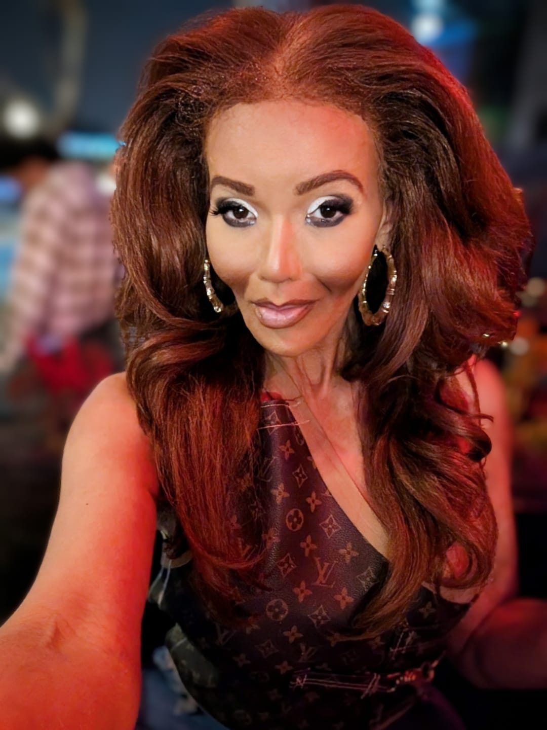 Customer photo review of Outre Perfect Hairline Glueless HD 13x6 Lace Front Wig - TAYON