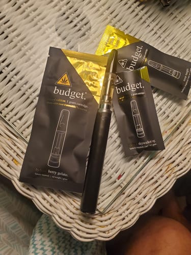 Customer photo review of 3pc Flavor Pack of 1 Gram THCA Blend Full Spectrum Vape Cartridge