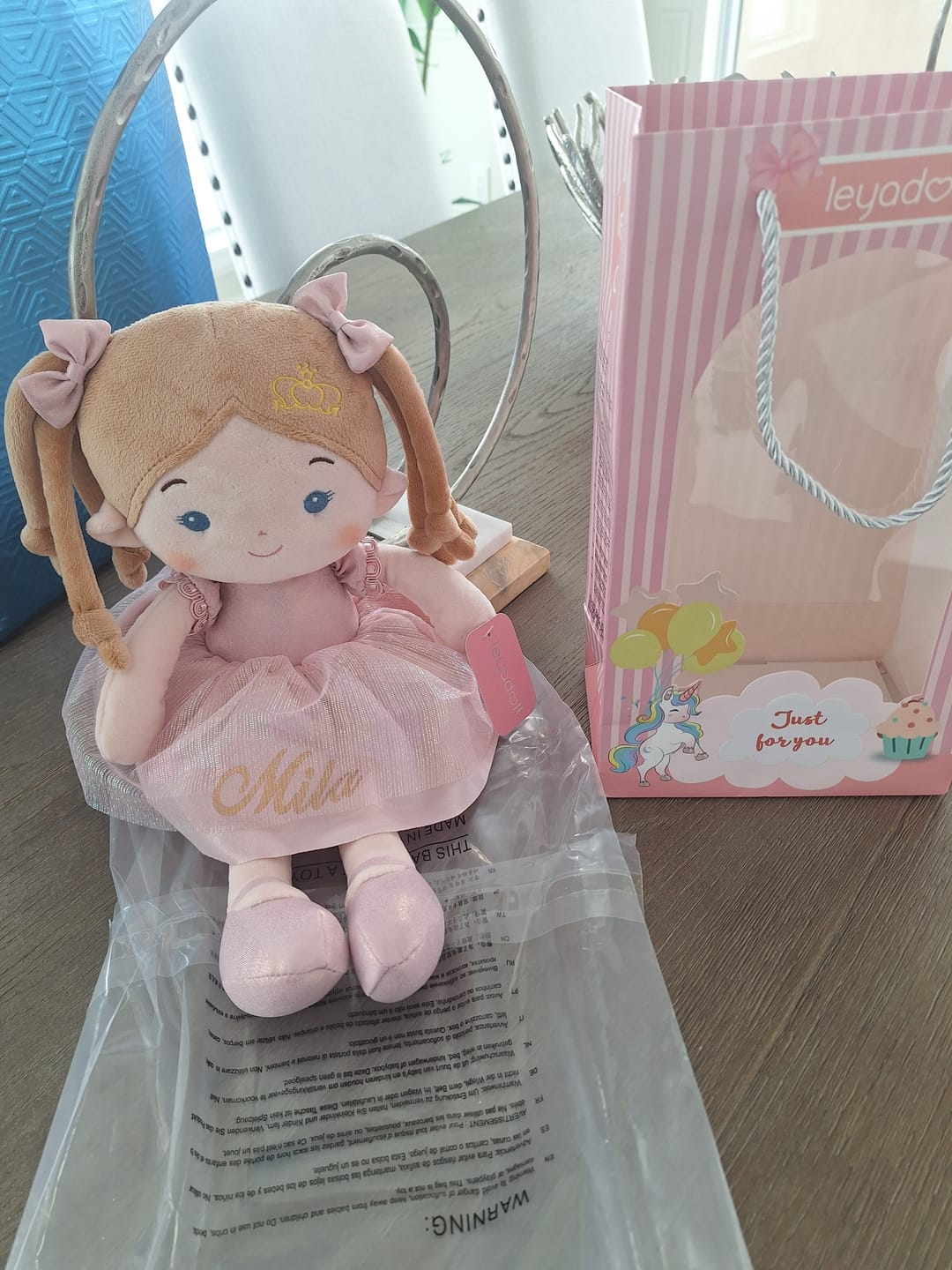 Customer photo review of Personalized Princess Coral