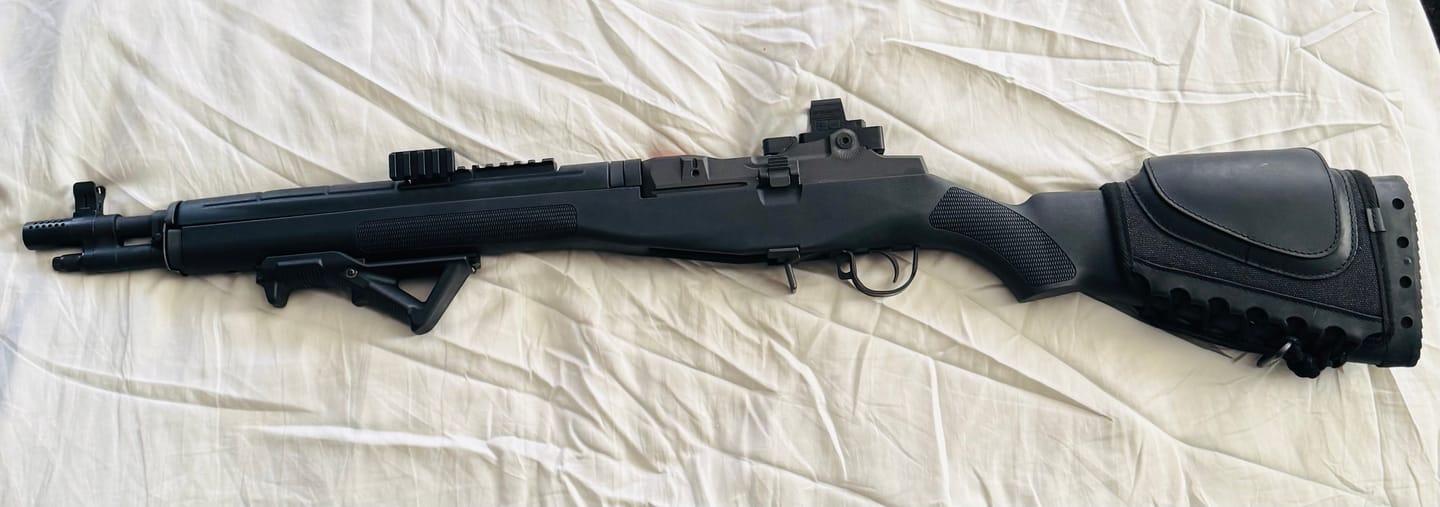 Customer photo review of M1 Garand, M1A and BM-59 Micro Red Dot Base and Picatinny Rail Mount Gen 3