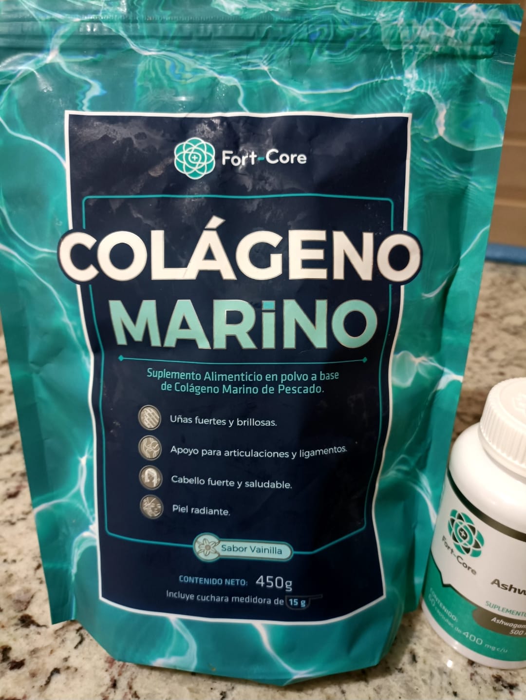Customer photo review of Colágeno marino Fort Core