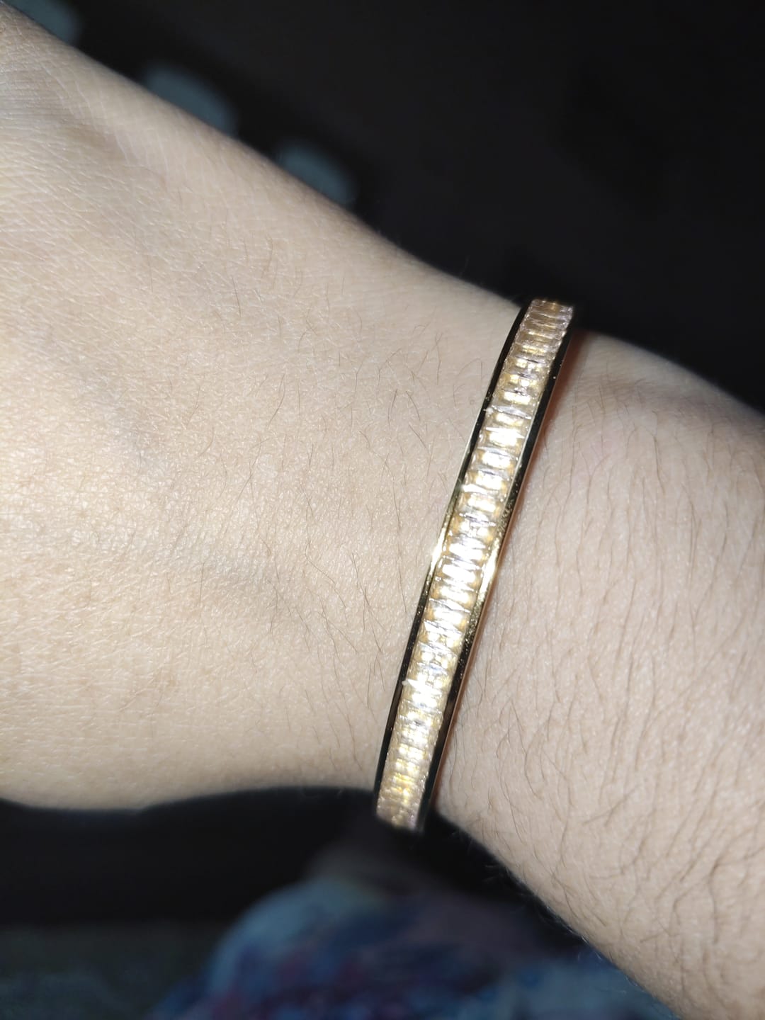 Customer photo review of Pink Enchantment Bangle Bracelet