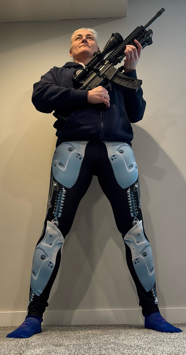 Customer photo review of 3D Robotic Yoga Leggings