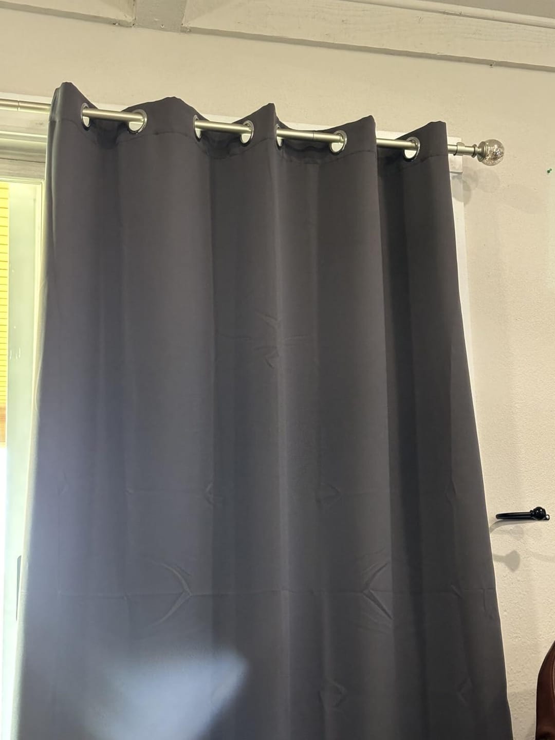 Customer photo review of Classic 4 Layers Velvet Heavyweight Soundproof Thermal 100% Blackout Custom Curtain