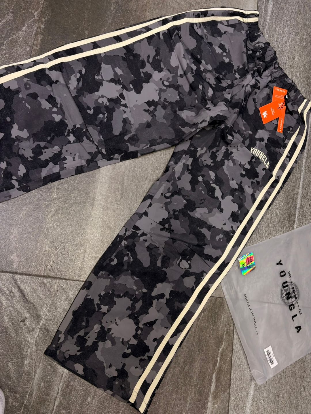 Customer photo review of 249 - Camo Flagship Track Pants