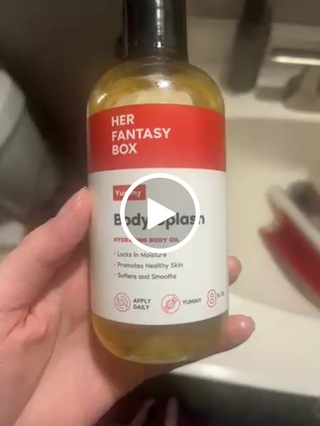 Customer video review of Her Fantasy Box Renew Her Yoni Oil - For Dryness, Ingrown Hair, Dark Marks & Scars