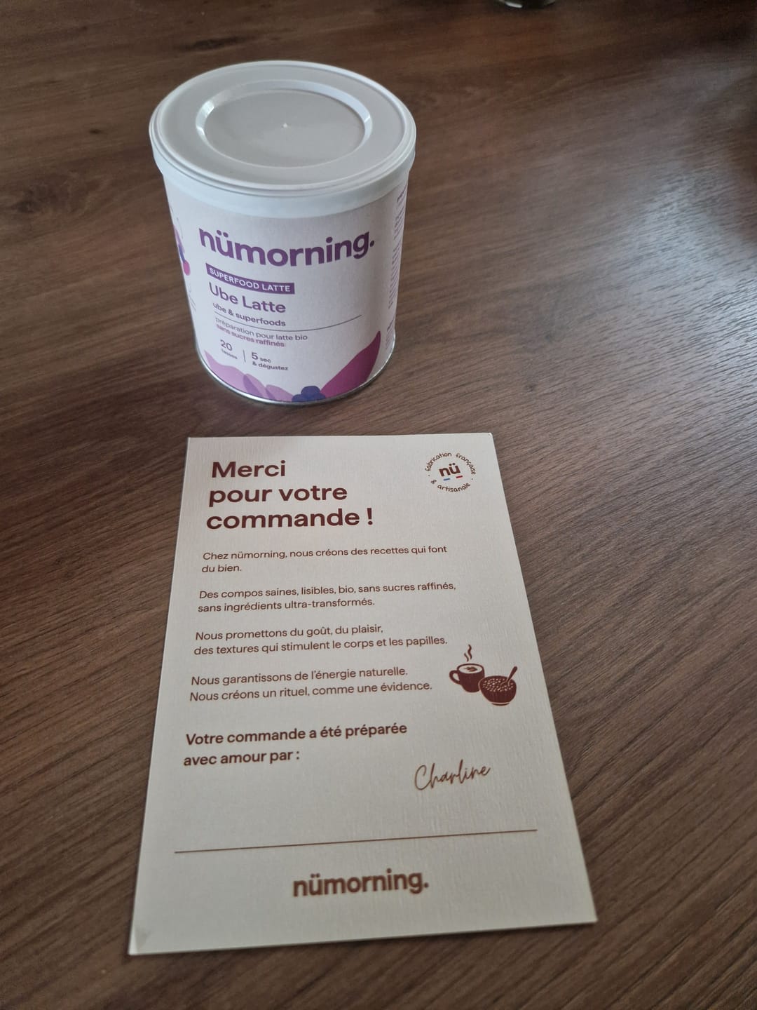 Customer photo review of Ube Latte