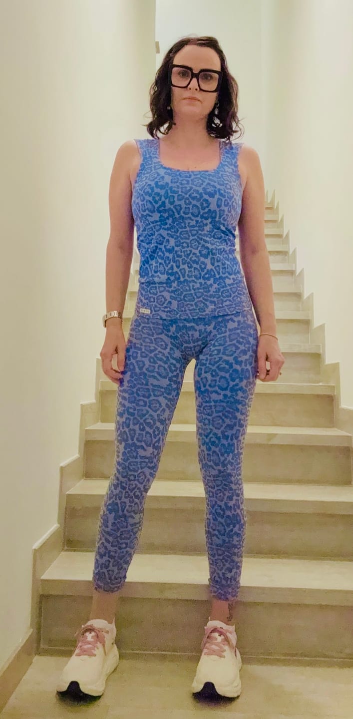 Customer photo review of Leggings Push Up Wild Essence BambùFIR Blu Sugar