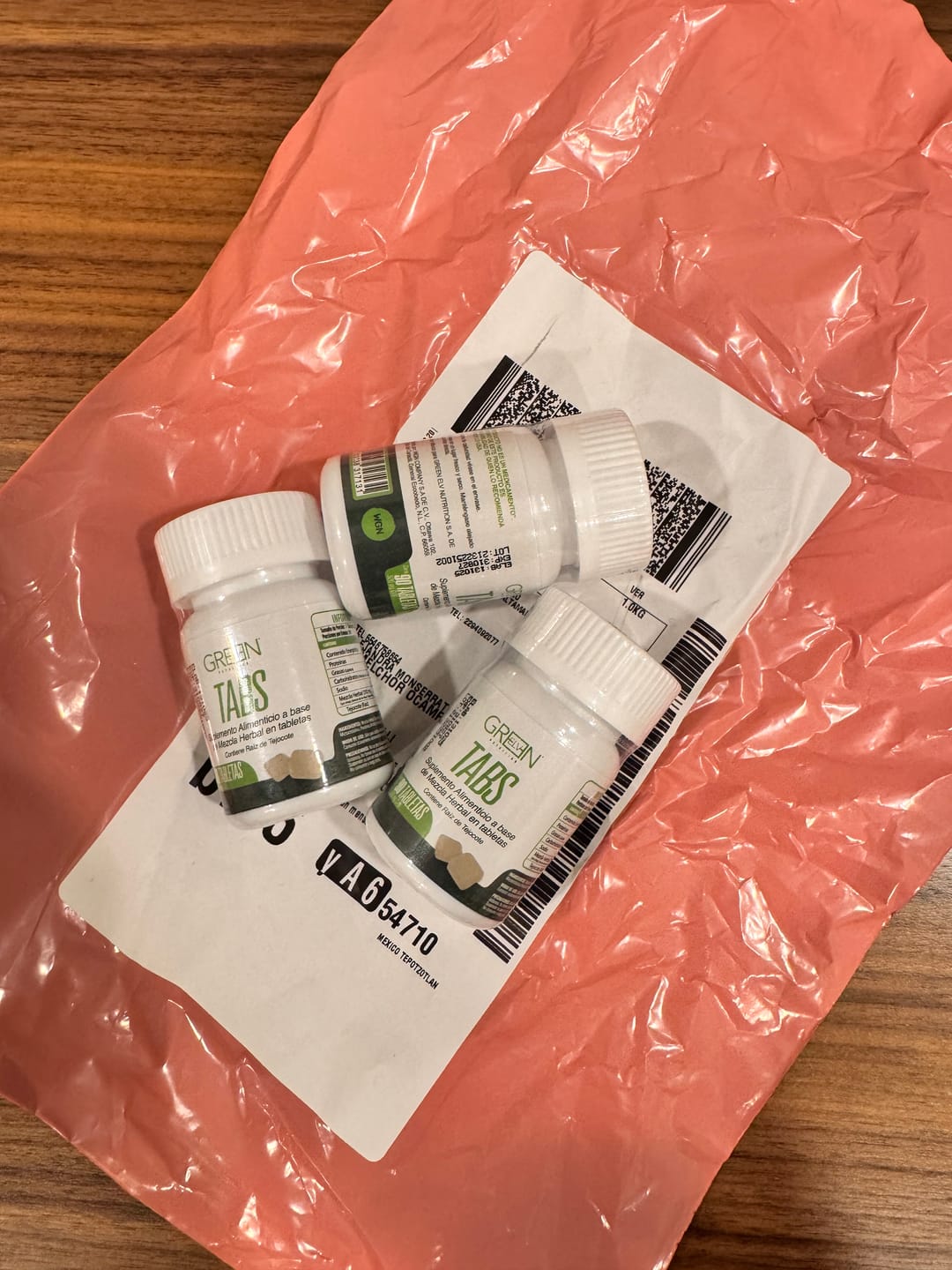 Customer photo review of KIT DE 3 FRASCOS TABLETAS DE RAÍZ DE TEJOCOTE