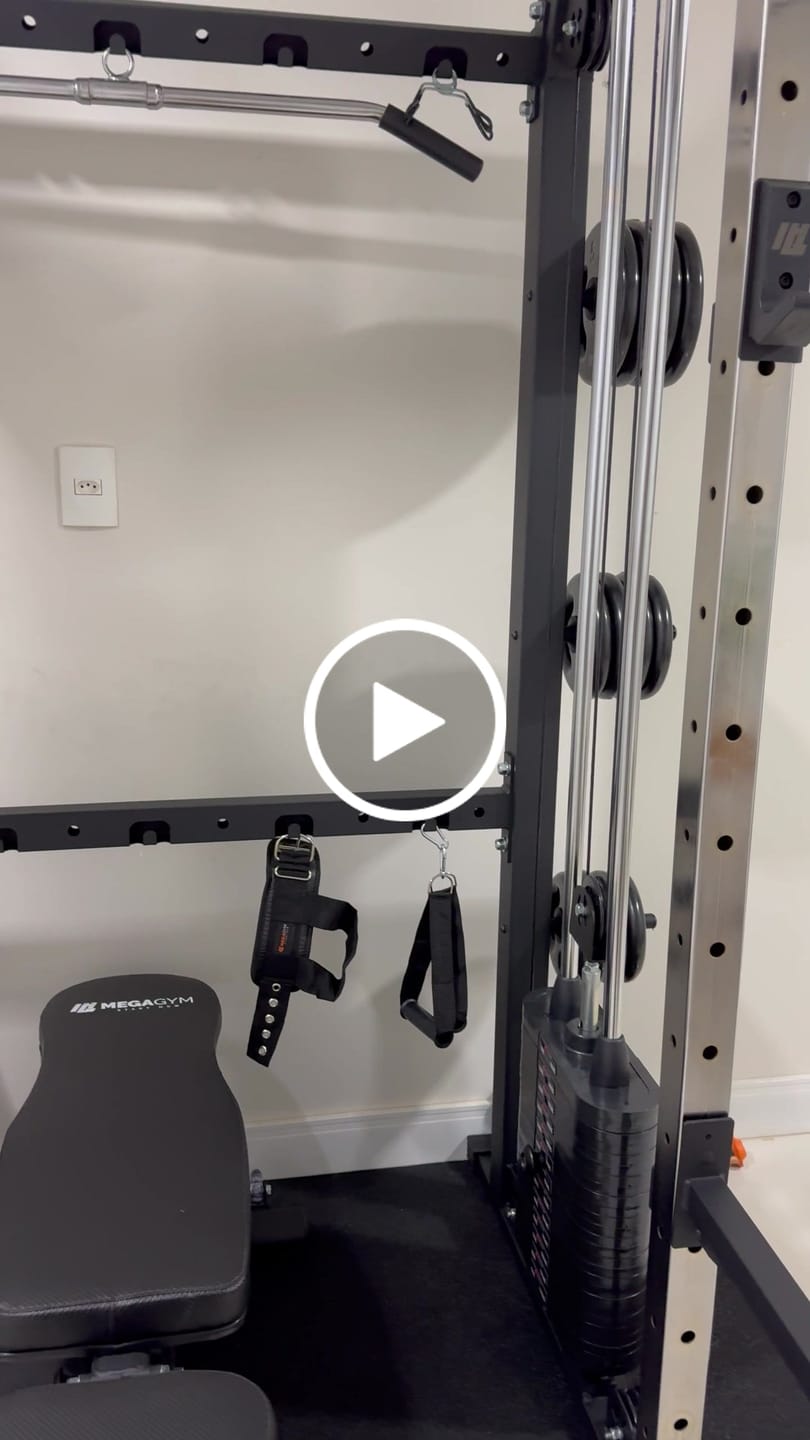 Customer video review of Estação Mega Rack Crossover Com Polia Móvel