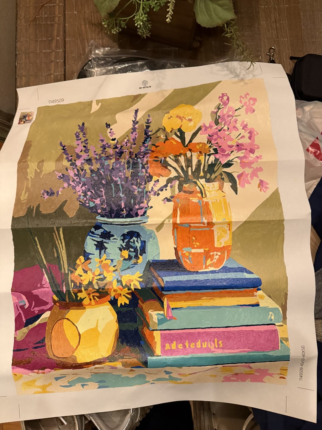 Customer photo review of Floral Composition | Paint by Number