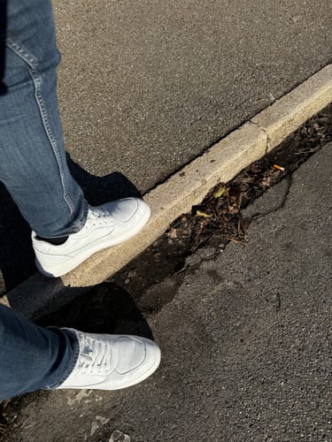 Customer photo review of ELEVATESHOES WHITE CASUAL