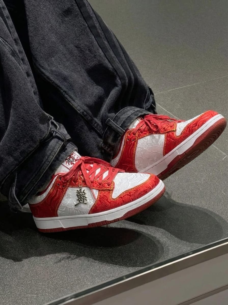 Customer photo review of The Red Seal, Silk Sneakers