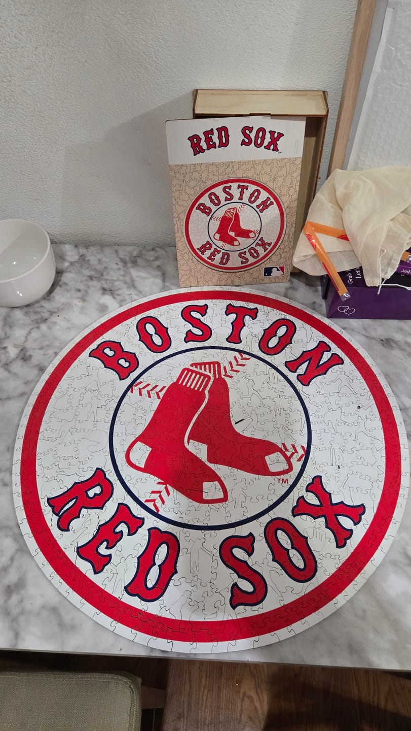 Customer photo review of Boston Red Sox™ - Wooden Puzzle