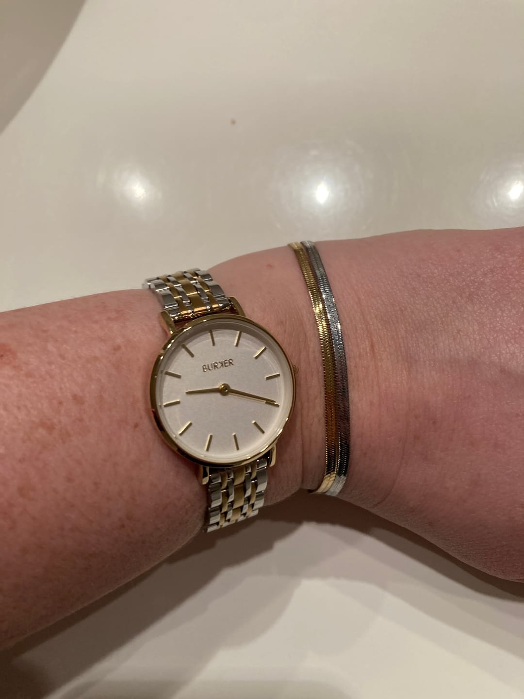 Customer photo review of Lily Gold/Silver Bracelet