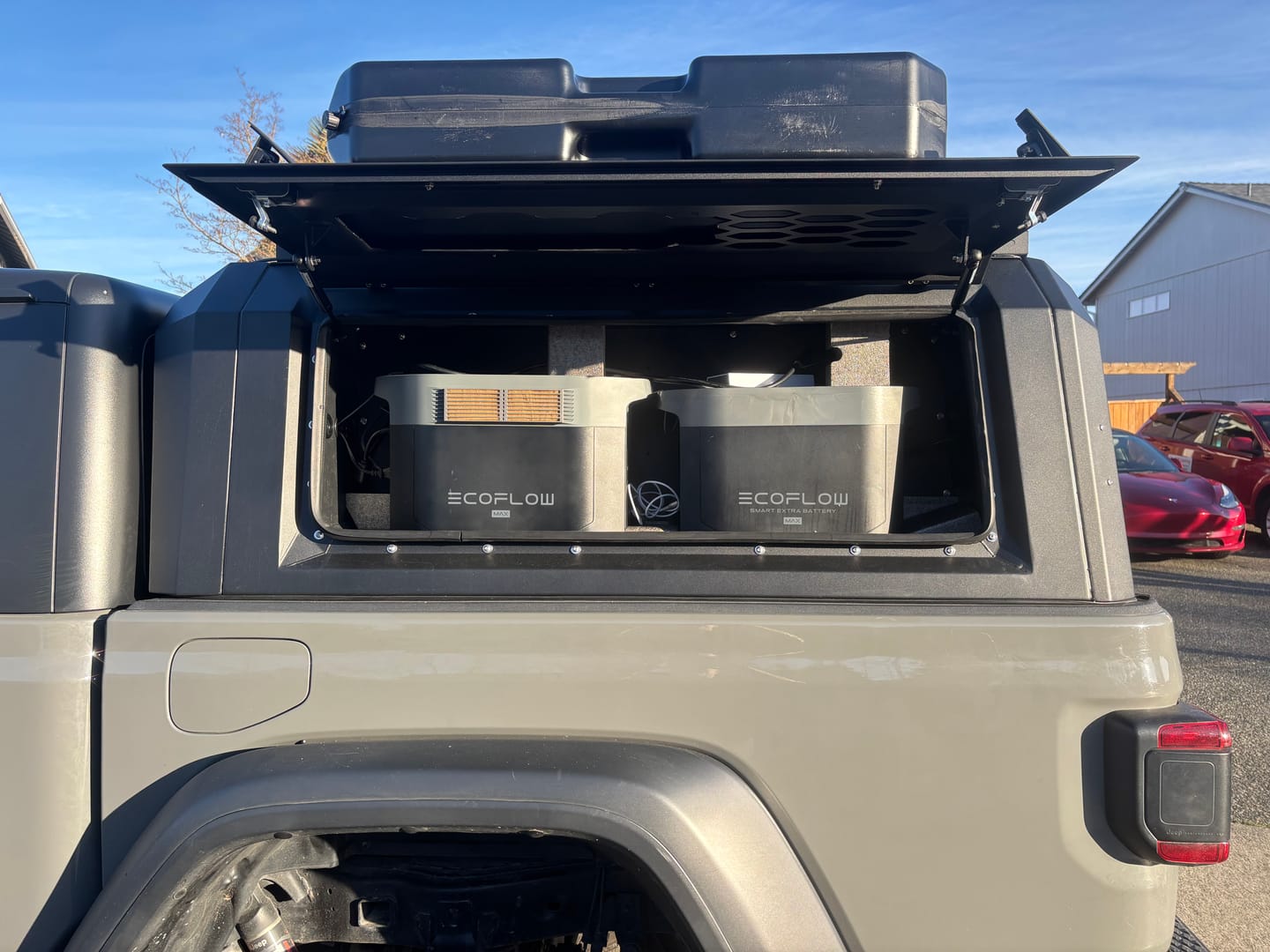 Customer photo review of OPENROAD Truck Cap Storage Box
