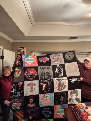Customer photo review of Classic T-Shirt Blanket