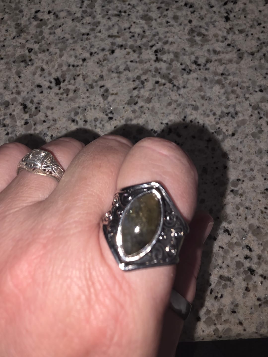 Customer photo review of Awakening Labradorite Ring