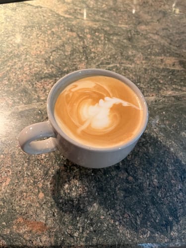 Customer photo review of Almond Coffee Syrup