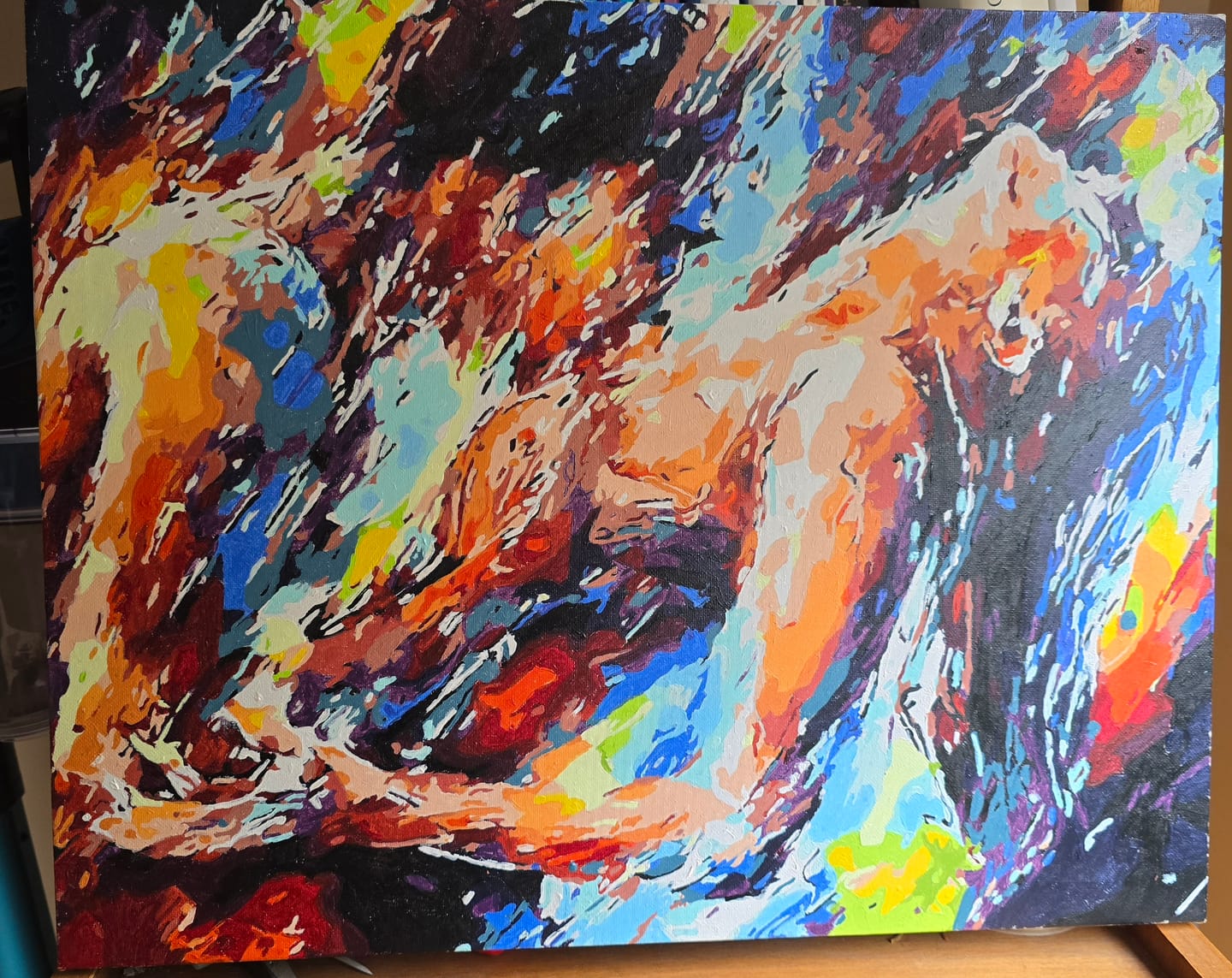 Customer photo review of Two Lovers | Paint by Numbers