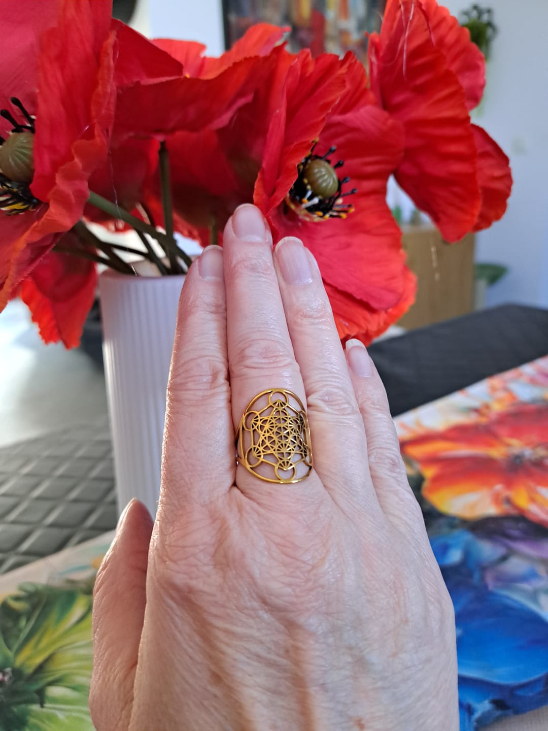 Customer photo review of Bague Ajustable Métatron