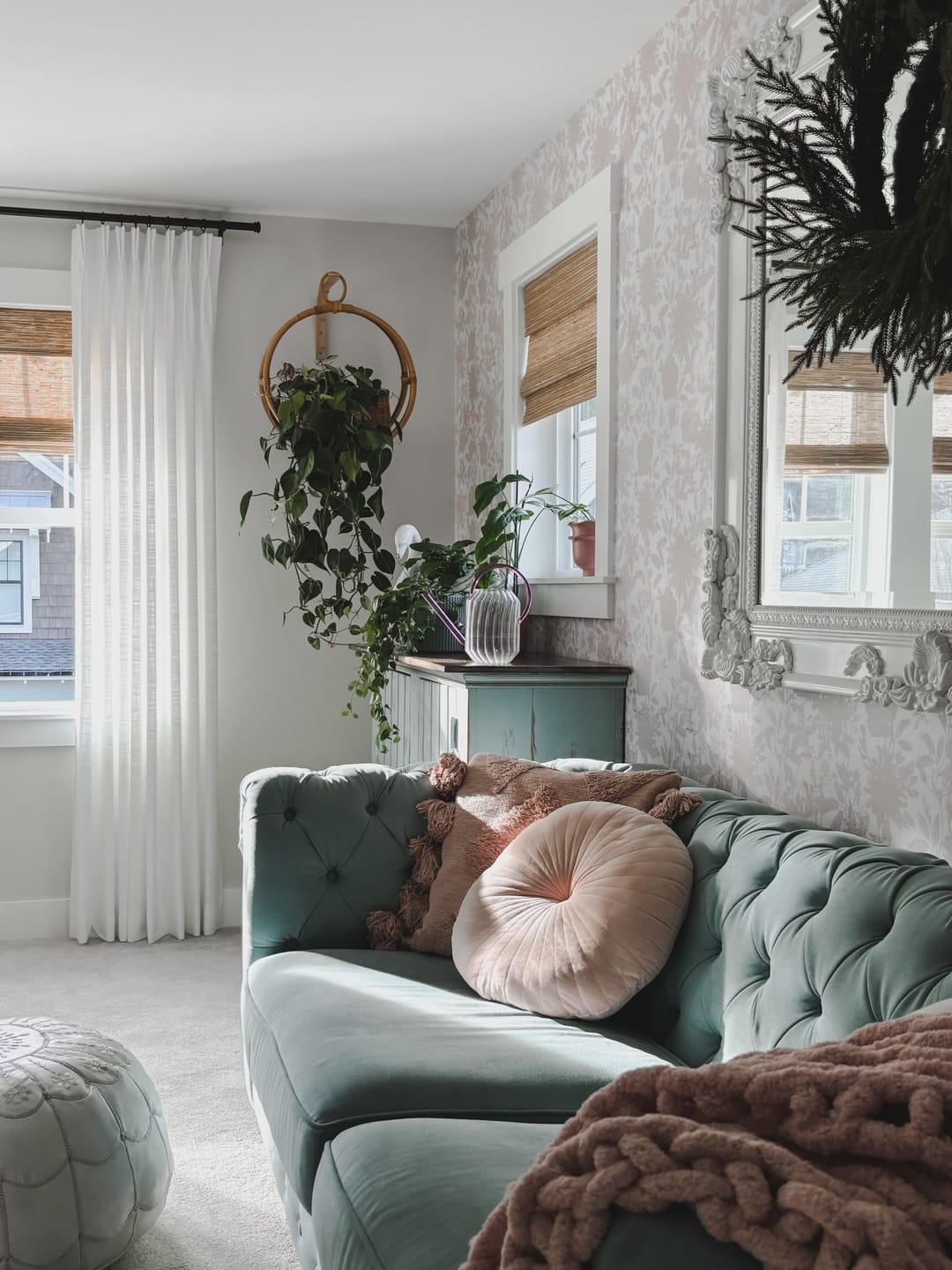 Customer photo review of Cassie Linen Blend Custom Curtains